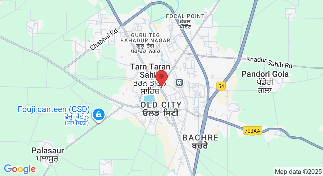 Shop No B-3, 1326, Jandiala Rd, near Bhori Wala Chowk, Mohall Rodu Shah, Tarn Taran Sahib, Punjab 143401, India