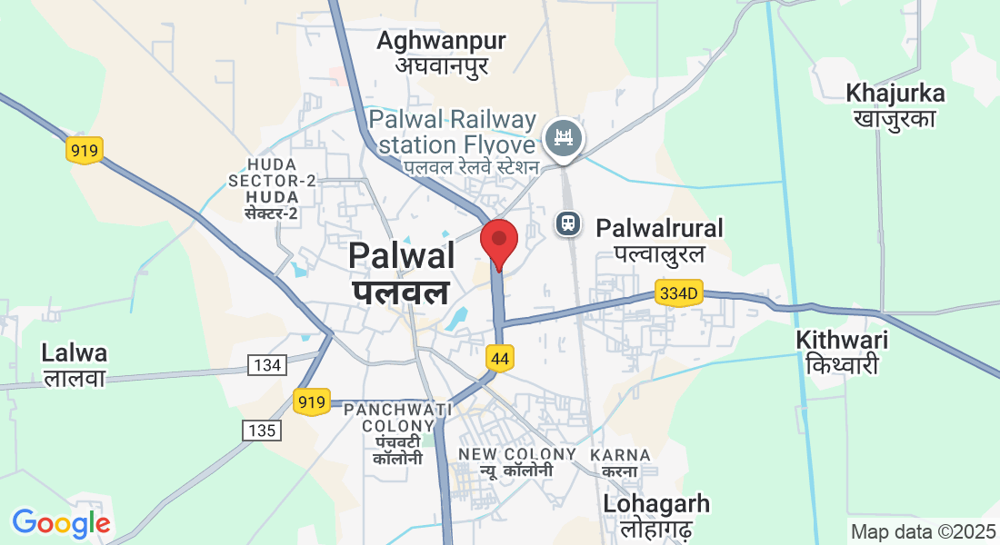 Mathura Rd, opp. Bus Stand, Shiv Colony, Agra, Palwal, Haryana 121102, India