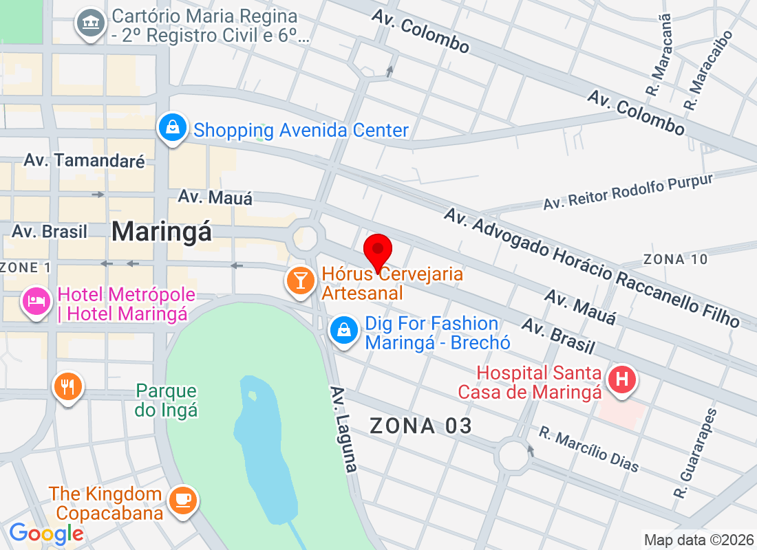 Av. Brasil, 2469 - Zona 03, Maringá - PR, 87050-100, Brasil