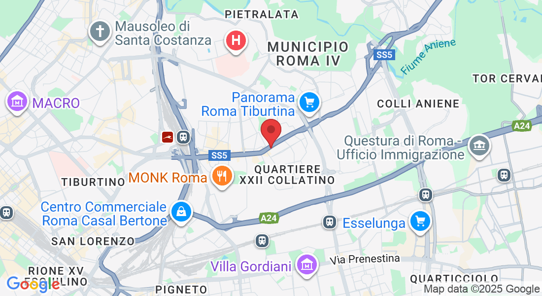 Via Arnaldo Cervesato 7, Via Tiburtina, 642, 00159 Roma RM, Italia