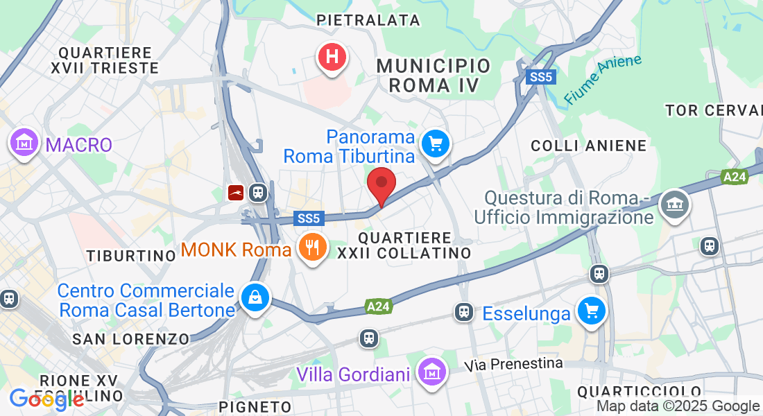 Via Arnaldo Cervesato 7, Via Tiburtina, 642, 00159 Roma RM, Italia