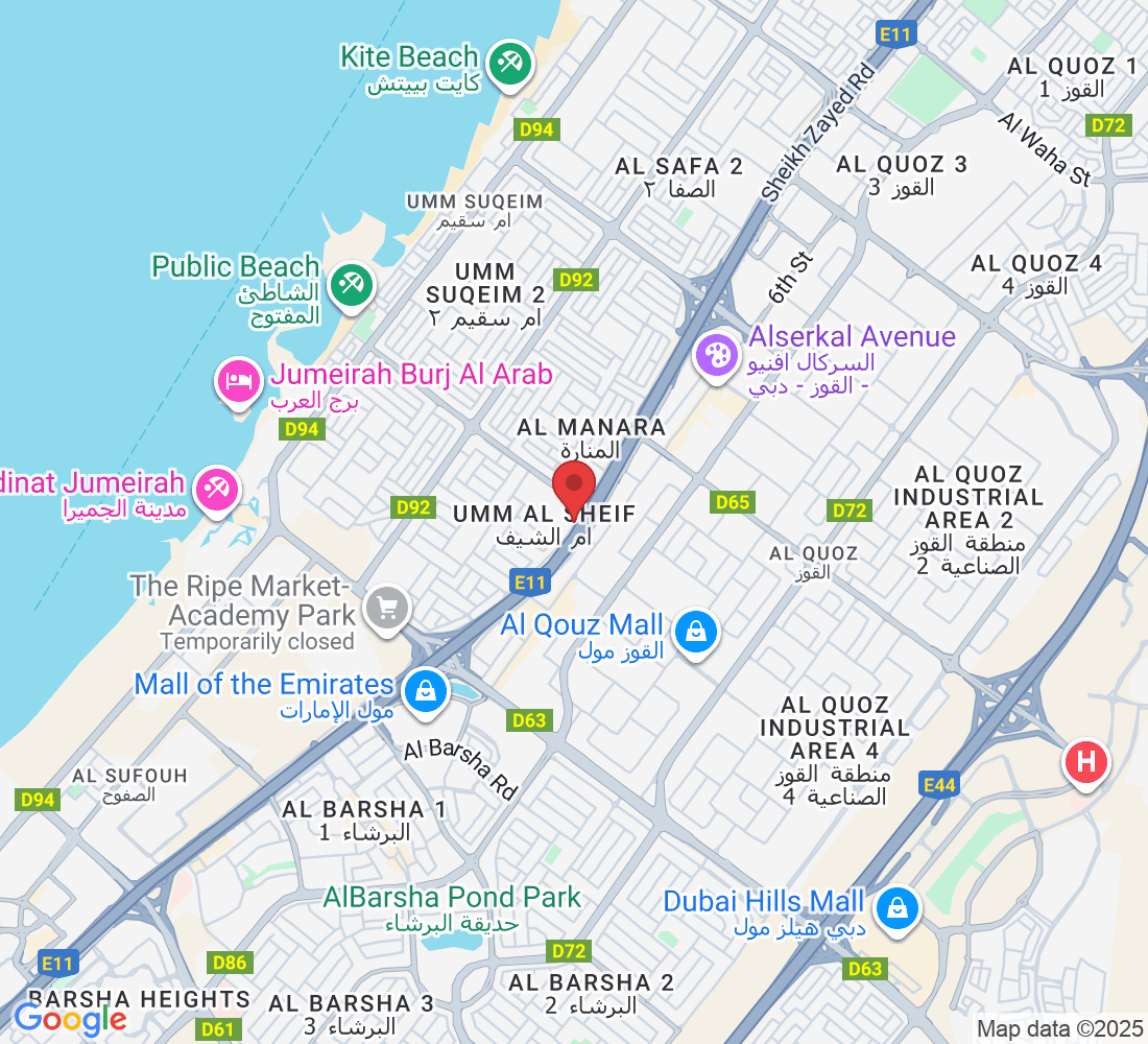 Sheikh Zayed Road Exit 41 - شارع الثنيه - ام الشيف - دبي - United Arab Emirates