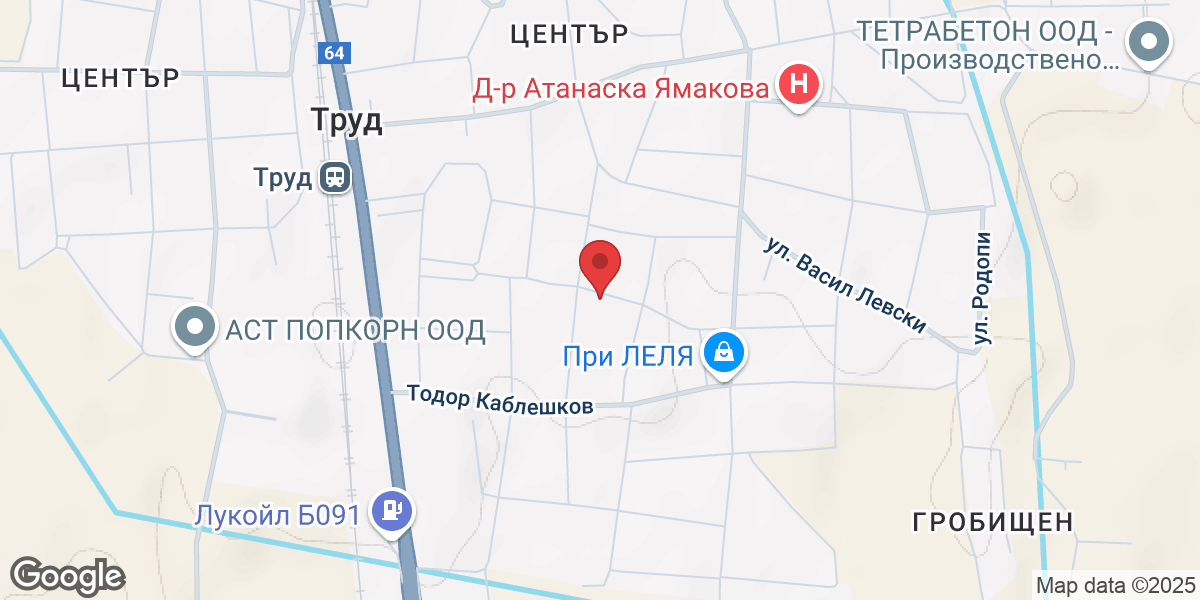 Център, ул. Петко Д. Петков 18, 4199 Труд, България
