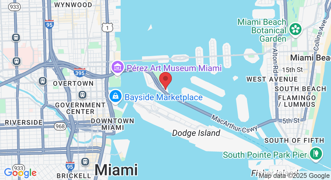 1099 MacArthur Cswy, Miami, FL 33132, USA