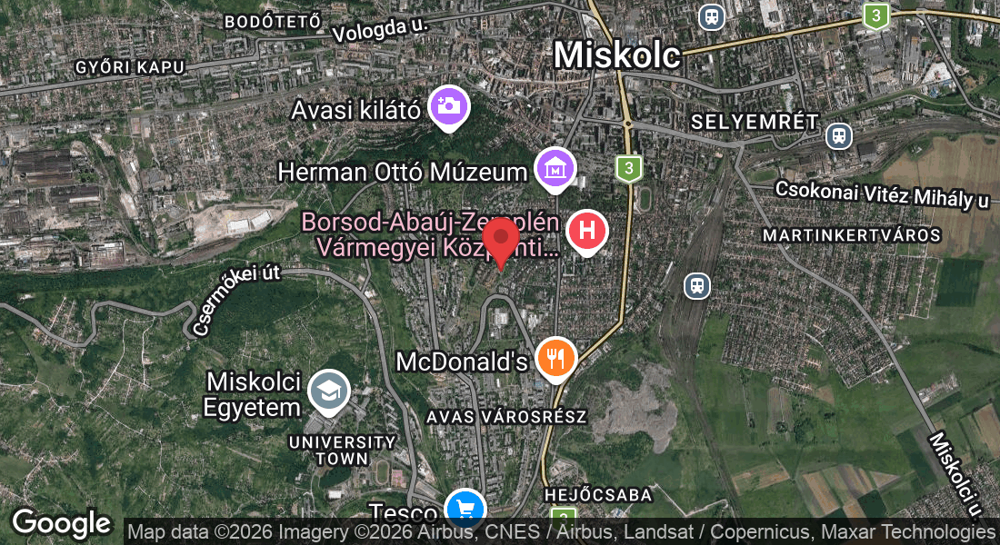 Miskolc, Kós Károly u. 2, 3529 Hungary