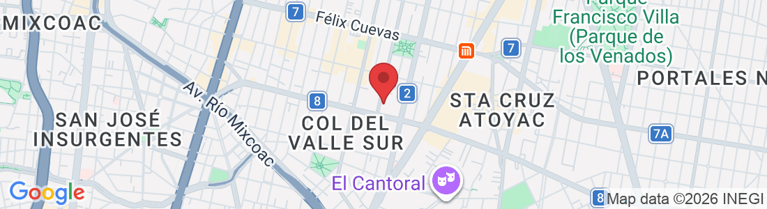 Amores 1648, Col del Valle Sur, Benito Juárez, 03100 Ciudad de México, CDMX, México