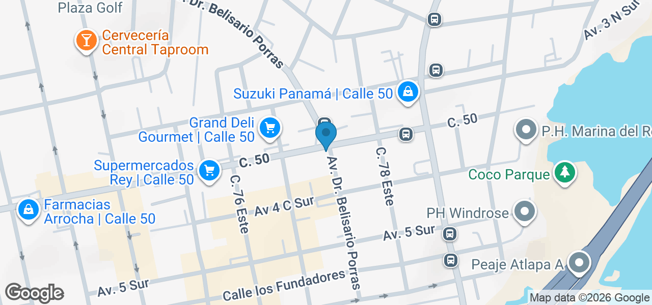 Calle 50 & Vía Porras, XFVX+6G9, Panamá, Provincia de Panamá, Panamá