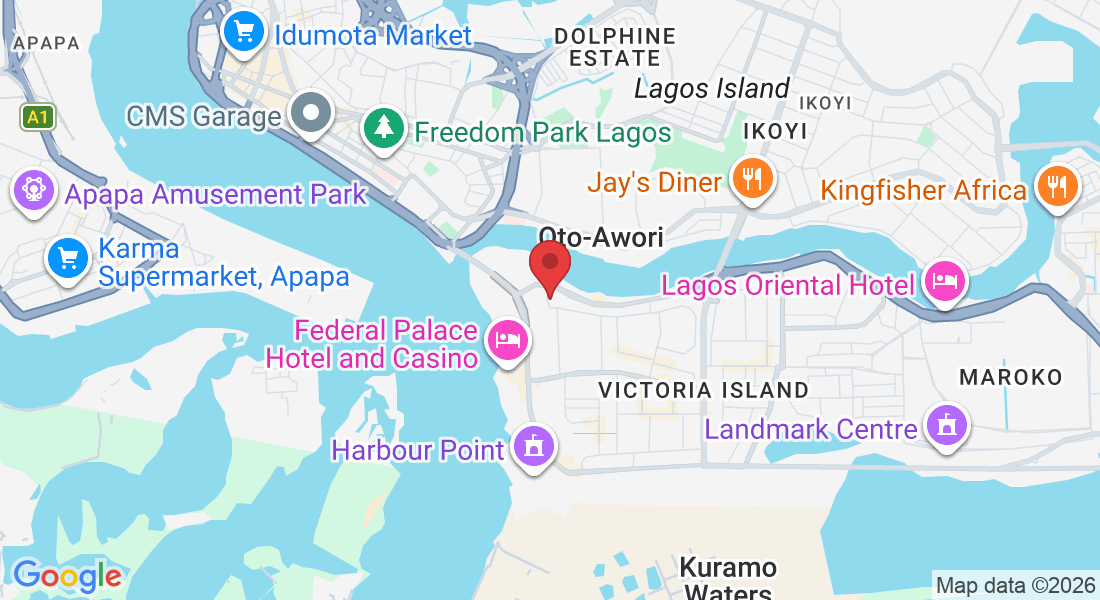 1 Kofo Abayomi St, Victoria Island, Lagos 106104, Lagos, Nigeria