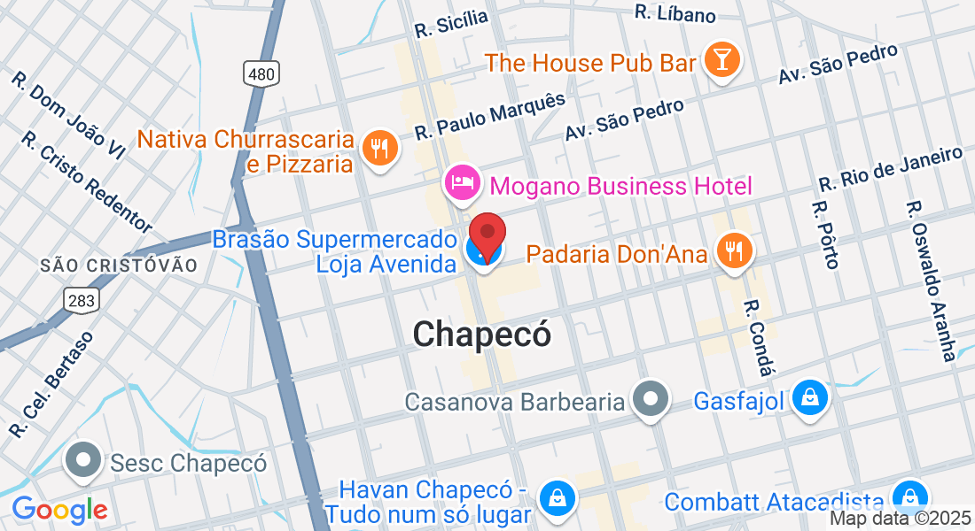 Rua Rio de Janeiro 41- D Edifício Jacaranda - Sala 04 - Centro, Chapecó - SC, 89801-210, Brasil