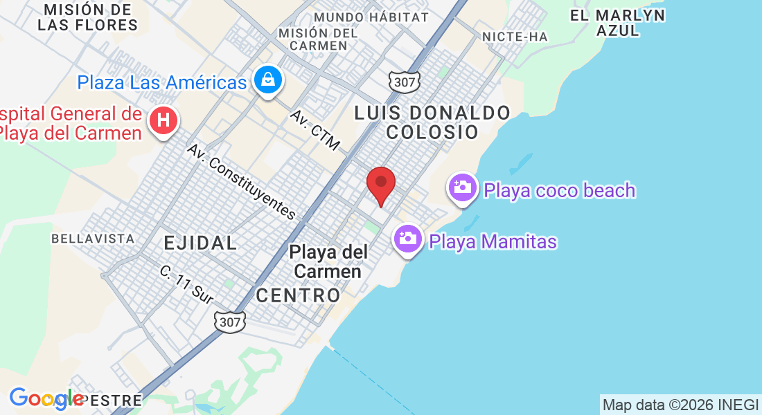 Calle 38 Nte, Gonzalo Guerrero, 77720 Playa del Carmen, Q.R., Mexico