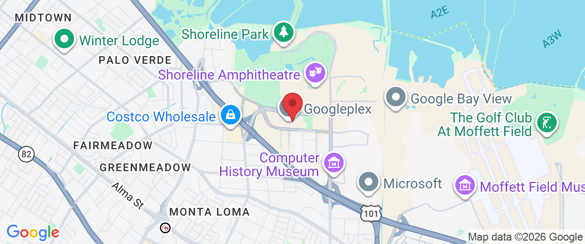 1600 Amphitheatre Pkwy, Mountain View, CA 94043, USA