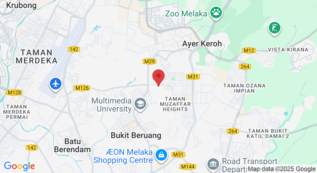 No.7, Jln MH 3/2, Taman Muzaffar Heights, 75450 Ayer Keroh, Malacca, Malaysia