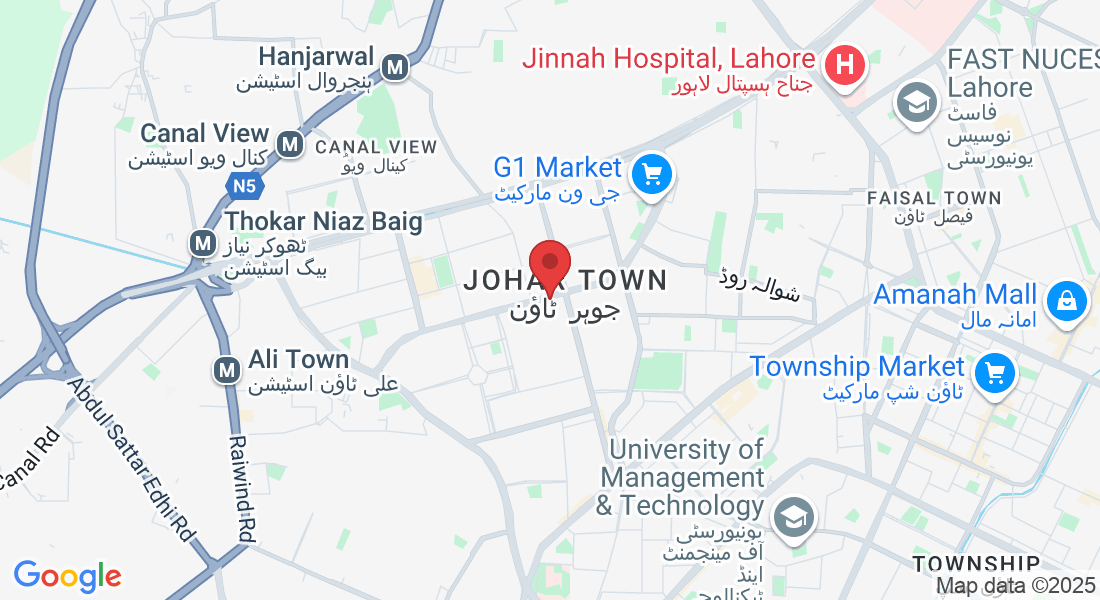 43-L Abdul Haque Rd, Phase-II Block L Johar Town, Lahore, 54782, Pakistan