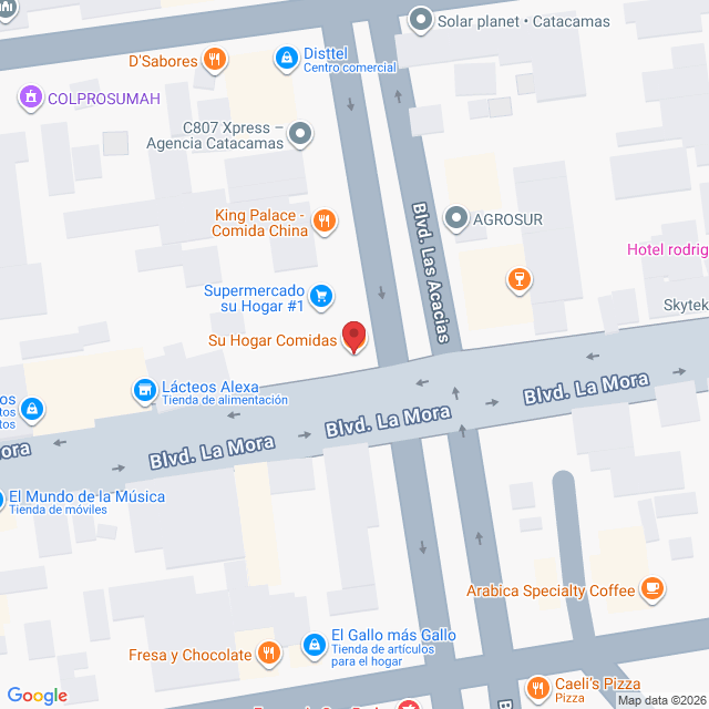 frente de Banco de Occidente, Blvd. La Mora, Catacamas, Olancho, Honduras