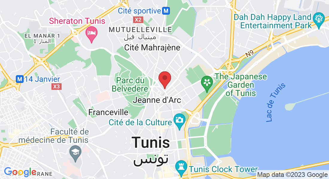 3 Rue Kawakibi, Tunis 1002, Tunisie