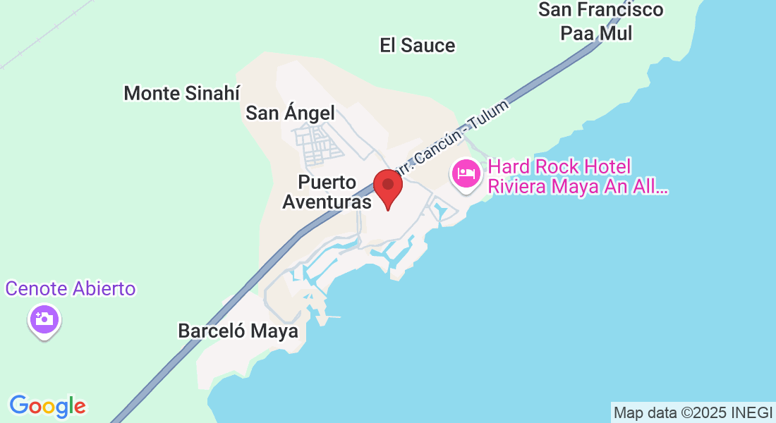 C. Bahia Xaak Mz 11-Lote 70, Solidaridad, 77733 Puerto Aventuras, Q.R., Mexico