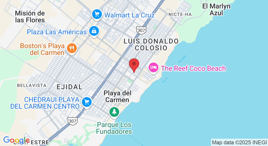 Calle 15 Bis MZ147 LT17 entre Calle 38 y 40, Gonzalo Guerrero, 77720 Playa del Carmen, Q.R., México
