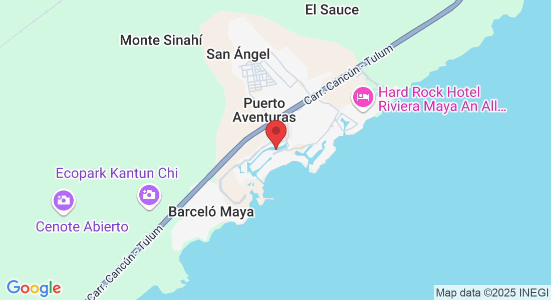 Av. Bahia Yanten Manzana 33, Lot 9, Local 12, 77750 Puerto Aventuras, Q.R., Mexico