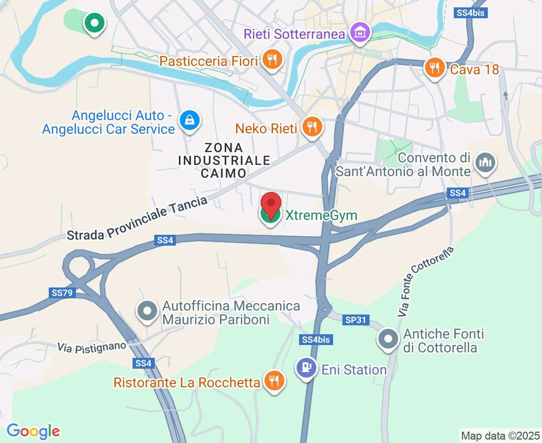 Via Fratelli Sebastiani, 121, 02100 Rieti RI, Italia