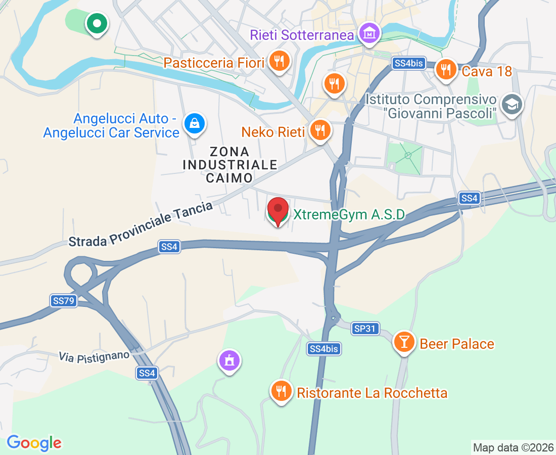 Via Fratelli Sebastiani, 121, 02100 Rieti RI, Italia