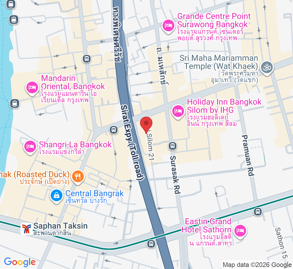 1037/1-2 Siri Square สีลม พลาซ่า Si Lom Rd, Si Lom, Khet Bang Rak, Krung Thep Maha Nakhon 10500, Thailand