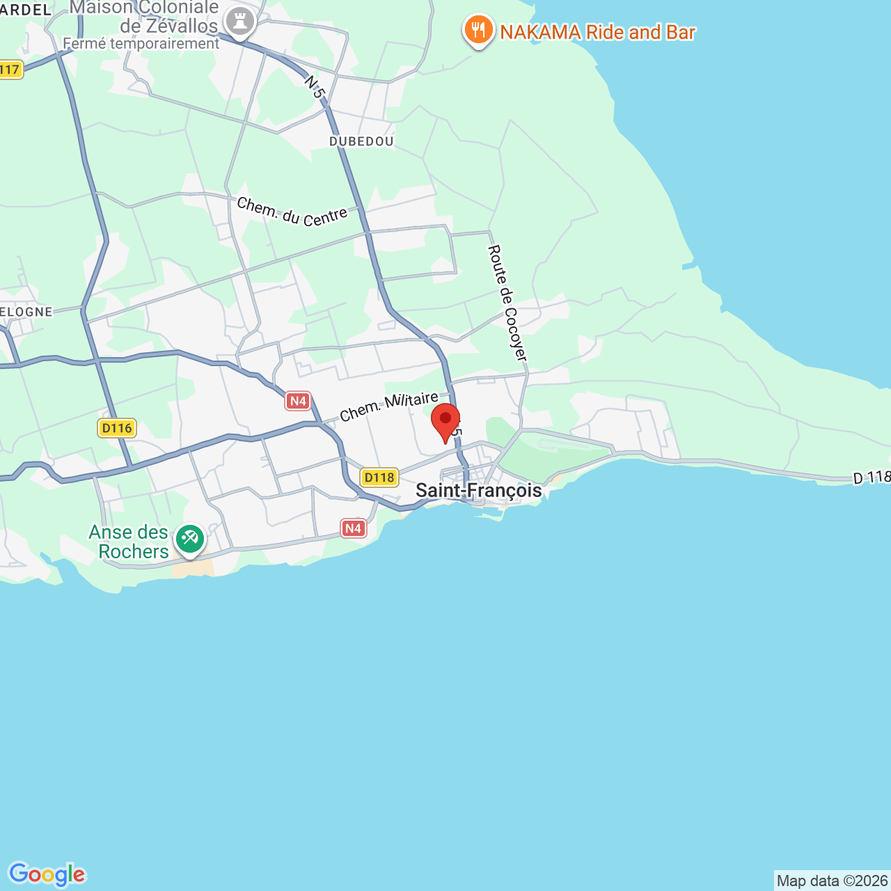 Résidence la manoula, cayenne nord, Av. Martin Luther King, Saint-François 97118, Guadeloupe