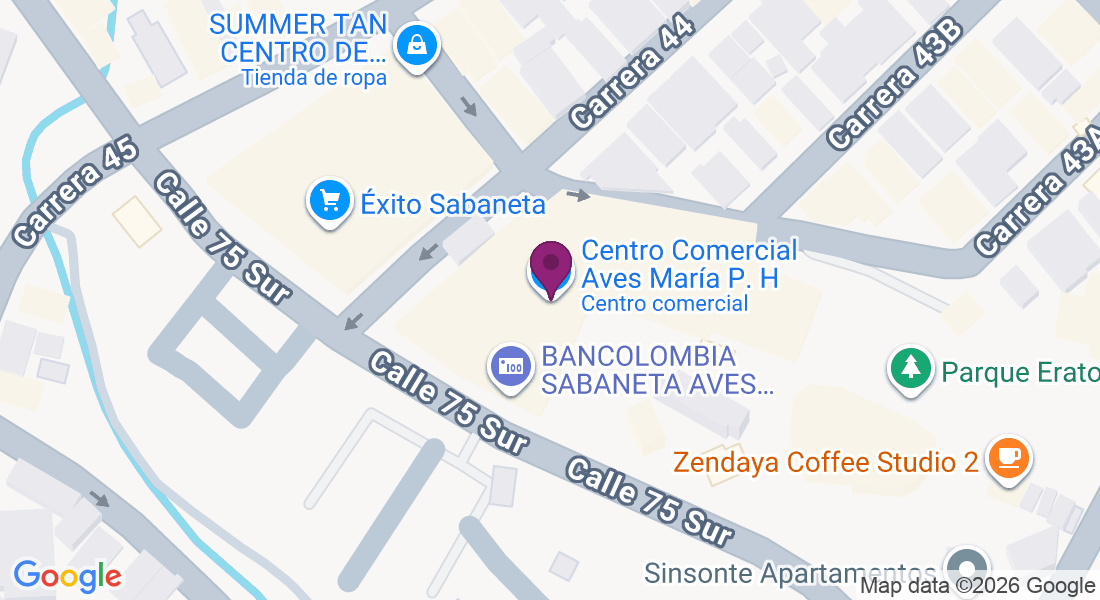 Sector Aves María, Cl. 75 Sur #43A 202, Sabaneta, Antioquia, Colombia