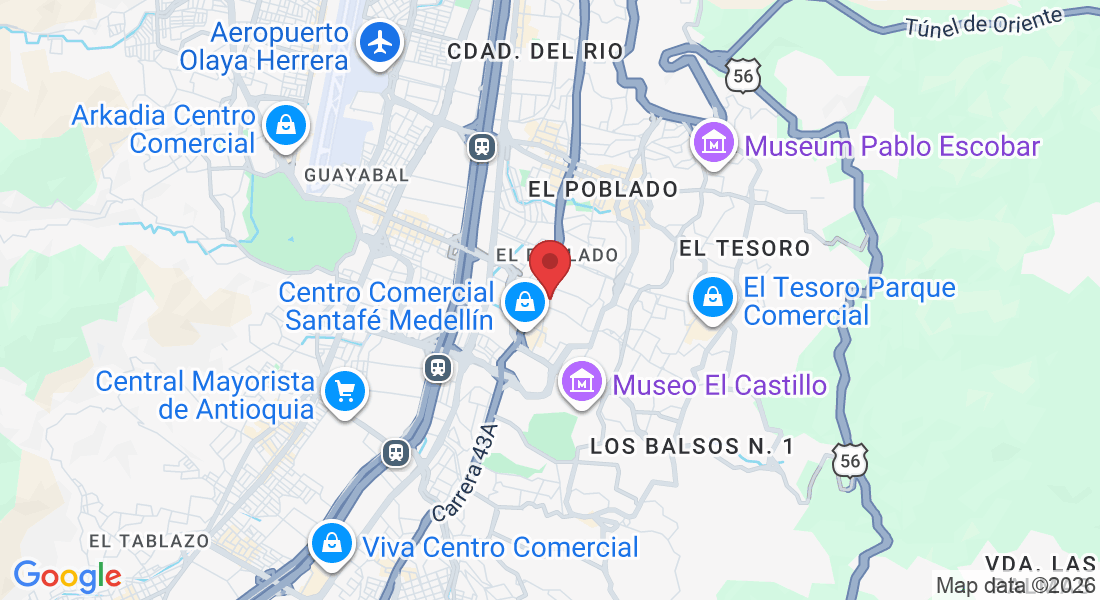 Cl. 4 Sur, El Poblado, Medellín, El Poblado, Medellín, Antioquia, Colombia