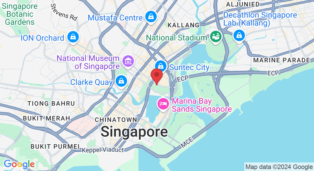 Singapore, Raffles Blvd, 6号, Marina Square, #02-219A 邮政编码: 039594