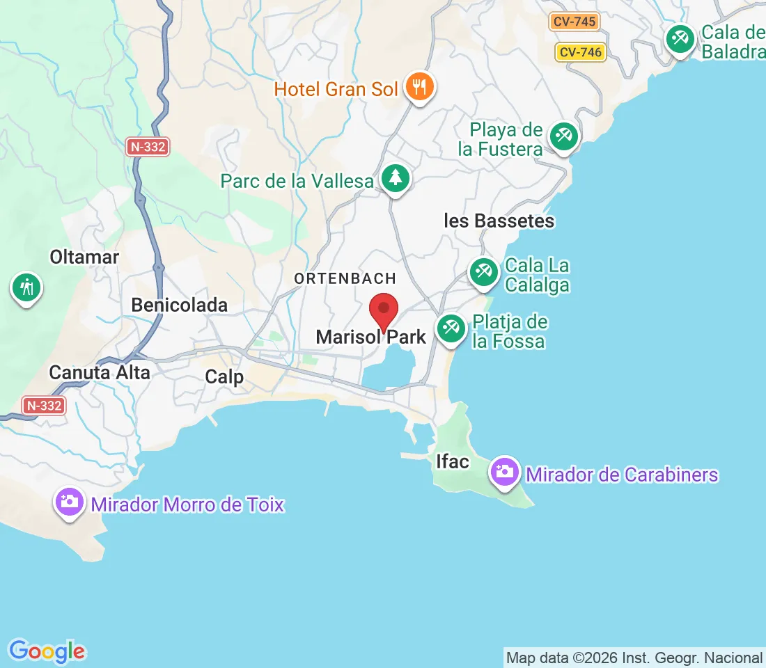 Los Almendros, 8, 03710 Calpe, Alicante, Spagna