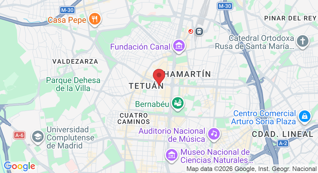 Av. de Brasil, 27, Tetuán, 28020 Madrid, España