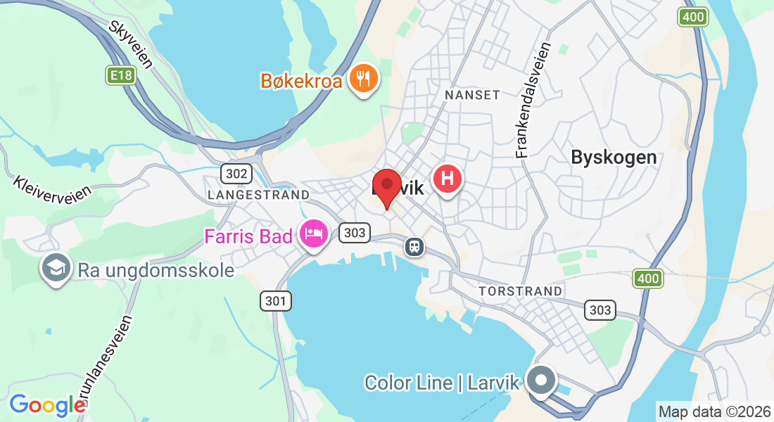 Nedre Torggate 1, 3256 Larvik, Norge