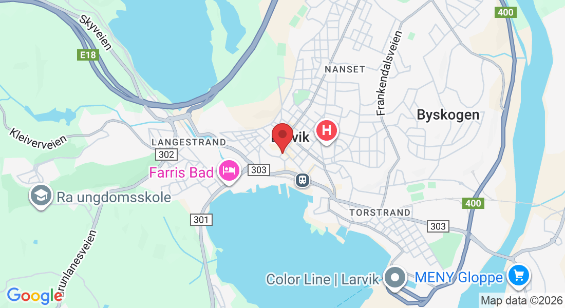 Nedre Torggate 1, 3256 Larvik, Norge