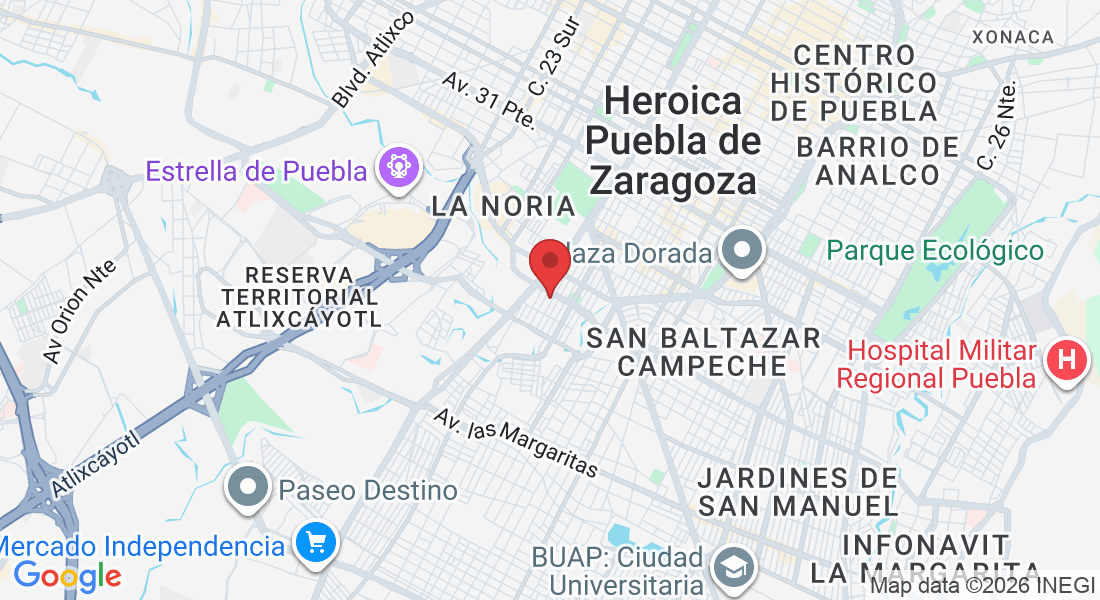 C. 11 Sur 5107, Prados Agua Azul, 72430 Heroica Puebla de Zaragoza, Pue., México