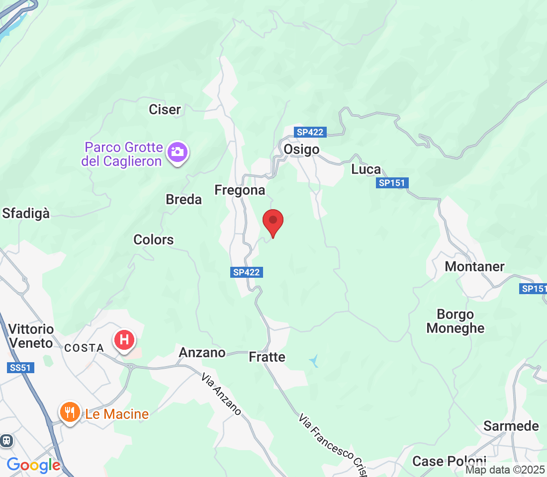 Via Lorenzo da Ponte, 5, 31010 Fregona TV, Italia