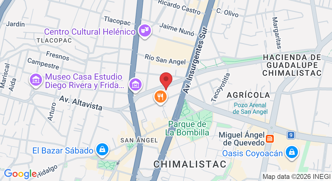 Desierto de los Leones 32, San Ángel, Álvaro Obregón, 01000 Ciudad de México, CDMX, México