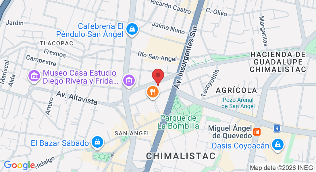 Desierto de los Leones 32, San Ángel, Álvaro Obregón, 01000 Ciudad de México, CDMX, México