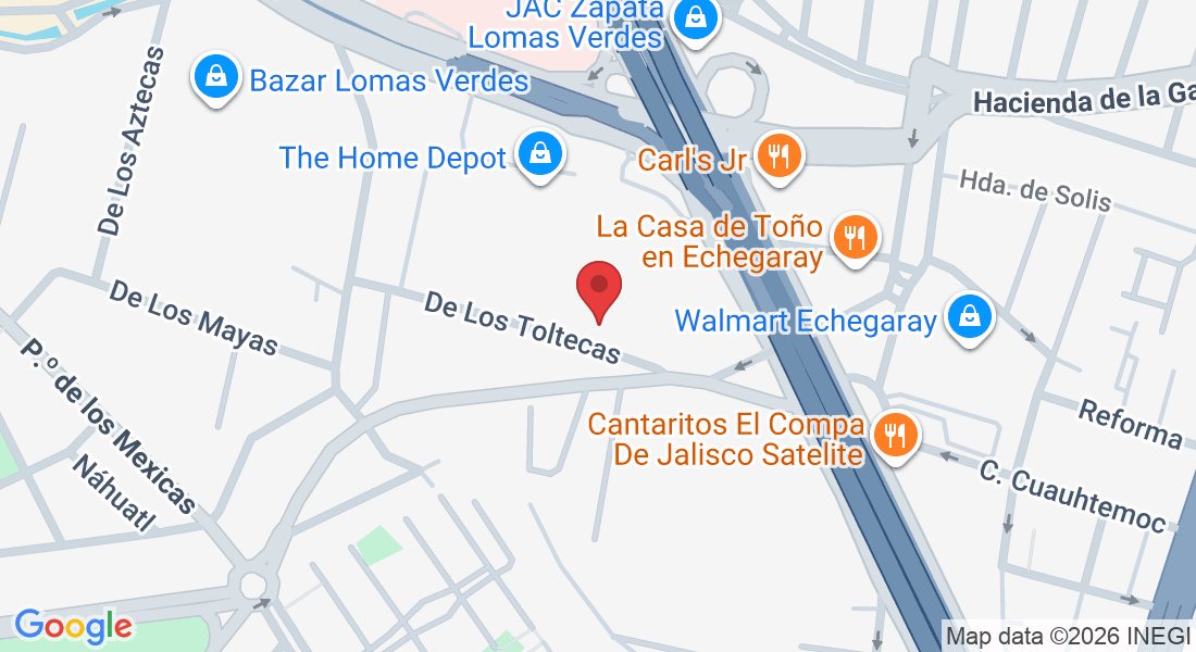 De Los Toltecas 13, Sta Cruz Acatlan, 53150 Naucalpan de Juárez, Méx., México