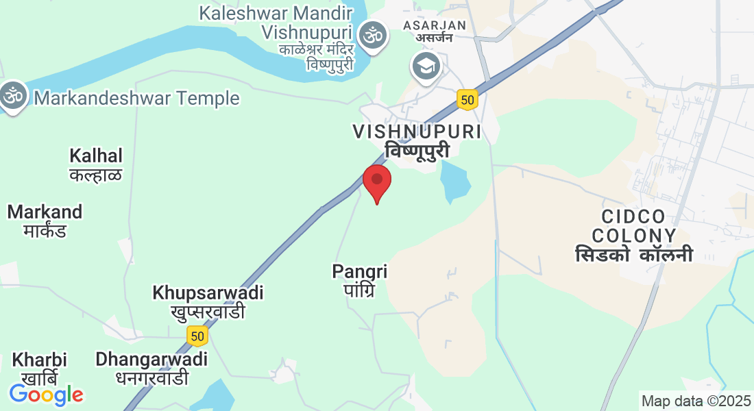 472M+VPG, Latur - Nanded Hwy, Vishnupuri, Nanded, Maharashtra 431606, India