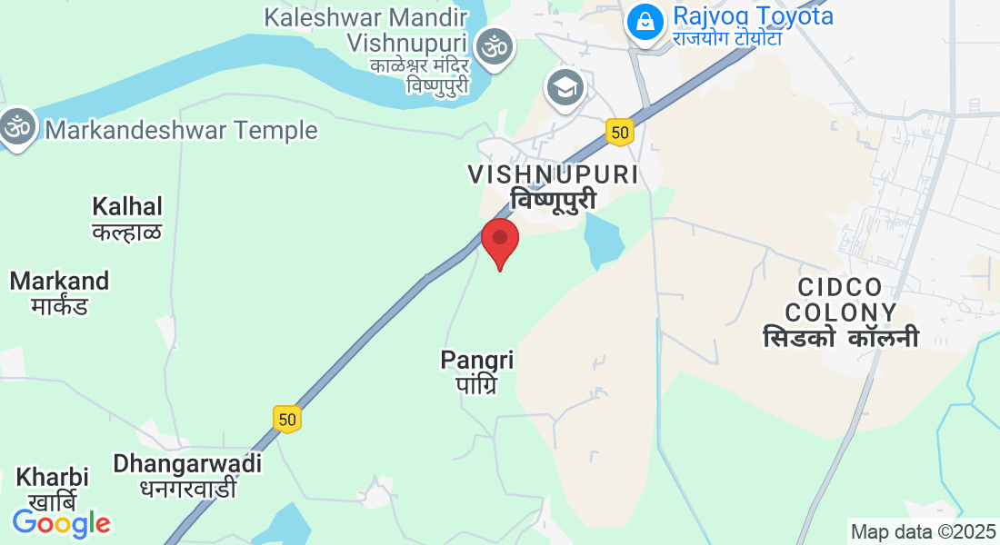 472M+VPG, Latur - Nanded Hwy, Vishnupuri, Nanded, Maharashtra 431606, India
