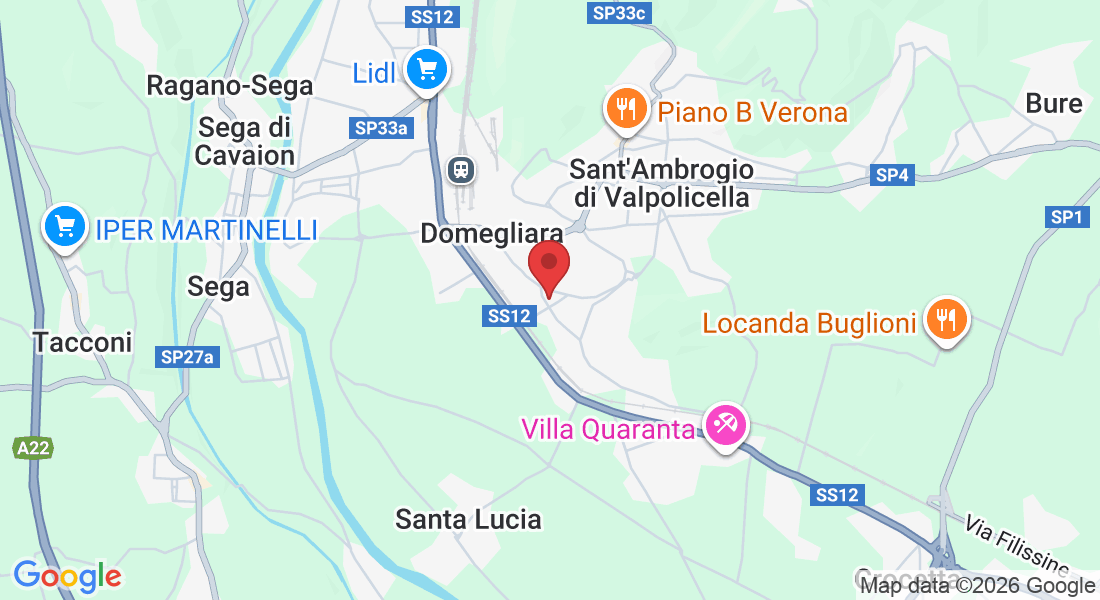 Via Chiesa Nuova, 47, 37015 Domegliara VR, Italy