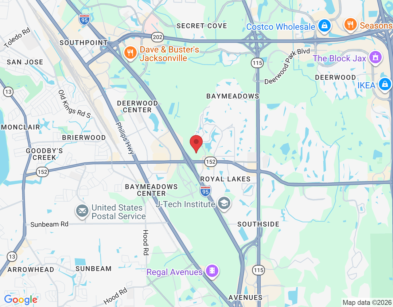 9191 R G Skinner Pkwy unit 201, Jacksonville, FL 32256, USA