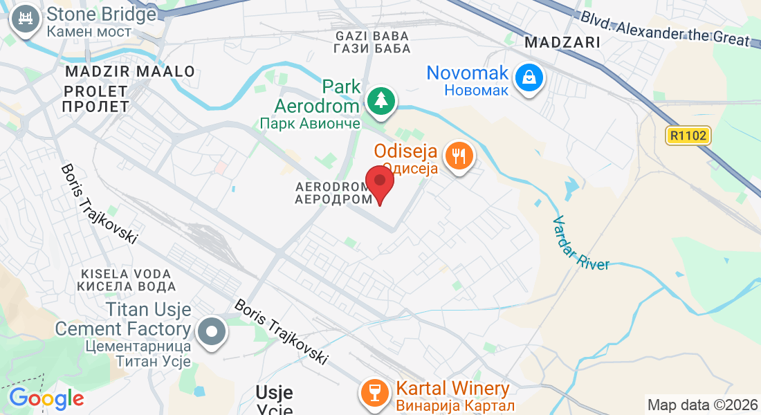 Boulevard Vidoe Smilevski Bato 71, Skopje 1000, North Macedonia