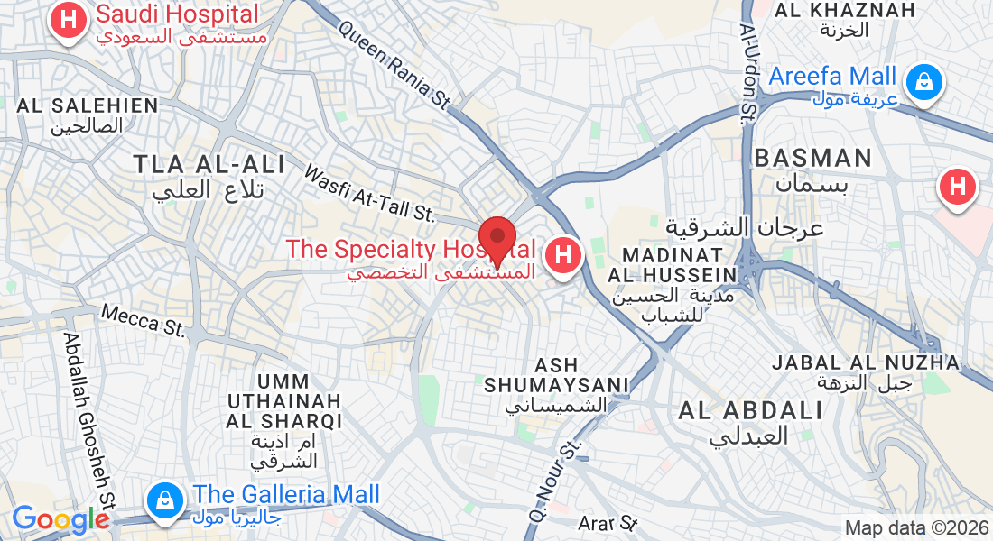 Zahra Al Shmeisani Complex, Al Shareef Abd Al Hameed Sharaf St 108, Amman, Jordan