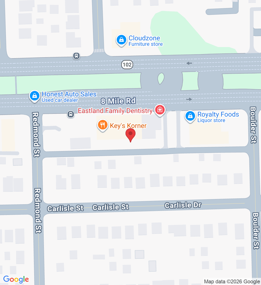 16068 E Eight Mile Rd, Detroit, MI 48205, USA