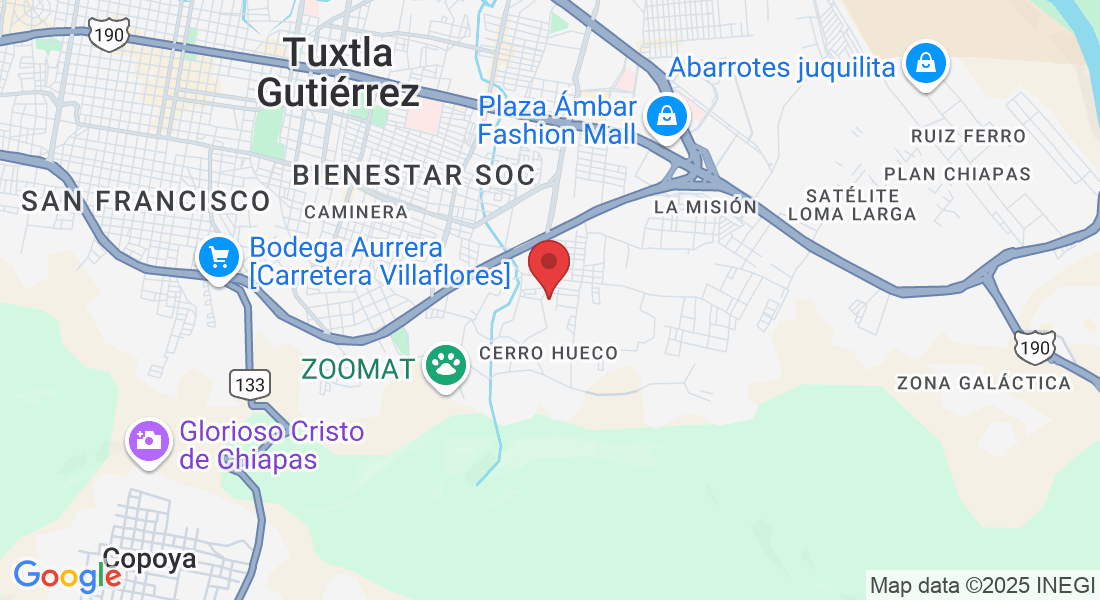 Av. Rafael Grajales 5, Sabines, 29096 Tuxtla Gutiérrez, Chis., México