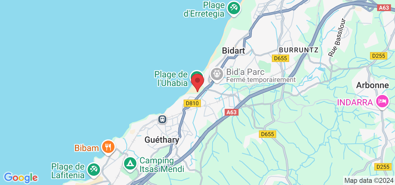 Plage de l'Uhabia, Av. d'Espagne, 64210 Bidart, France