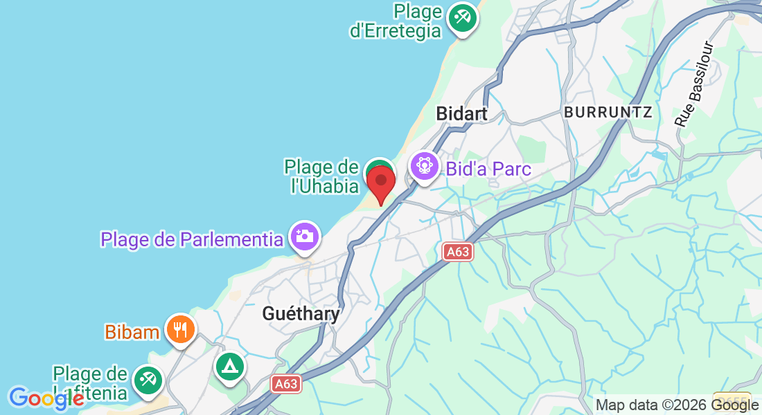 Plage de l'Uhabia, Av. d'Espagne, 64210 Bidart, France