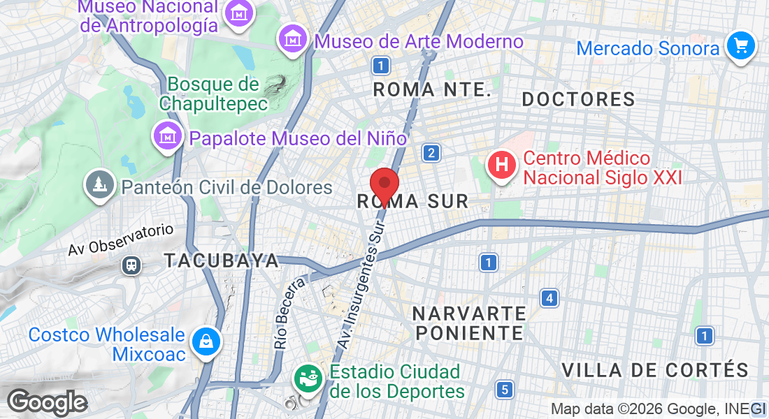 Av. Insurgentes Sur 428, Cuauhtémoc, 06760 Ciudad de México, CDMX, México