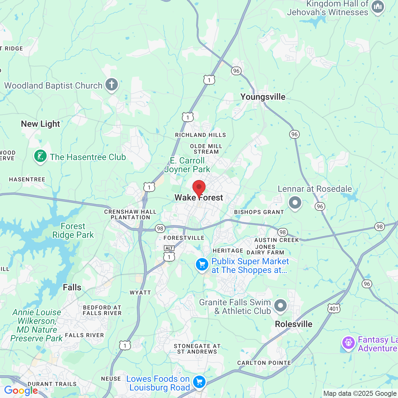 104 S White St suite 150, Wake Forest, NC 27587, USA